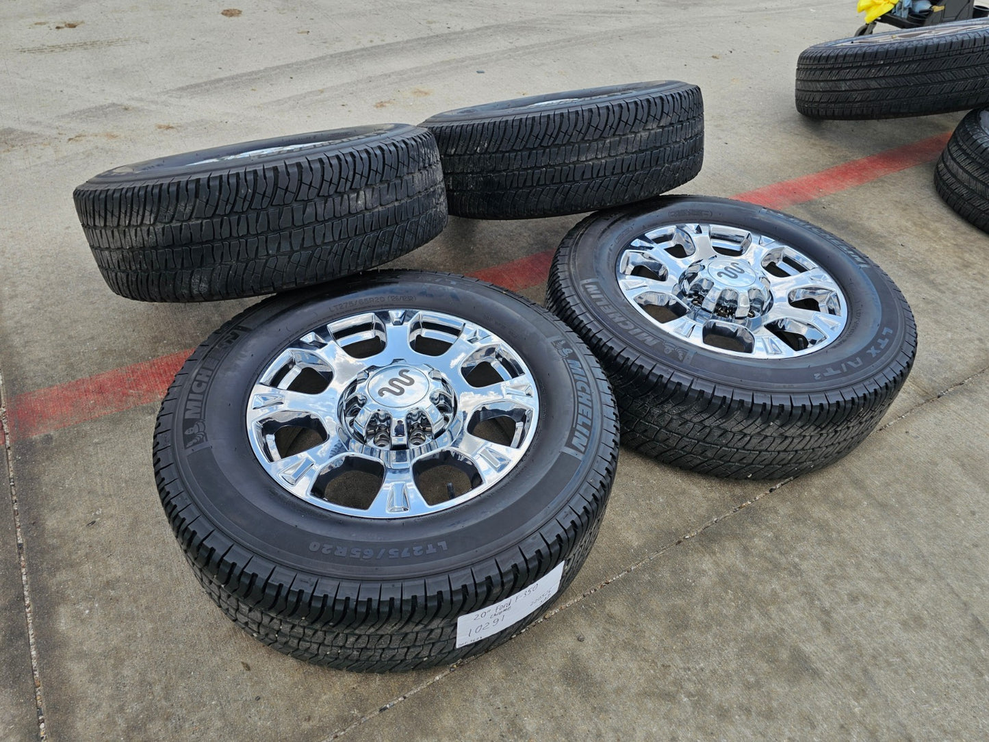 20" Ford F-250 F-350 KING RANCH OEM 10291 rims wheels tires MICHELIN LTX A/T2