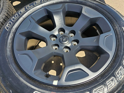 20" Dodge Ram 1500 OEM Laramie Black 2680 wheels rims tires 2024 2025 2026 NEW