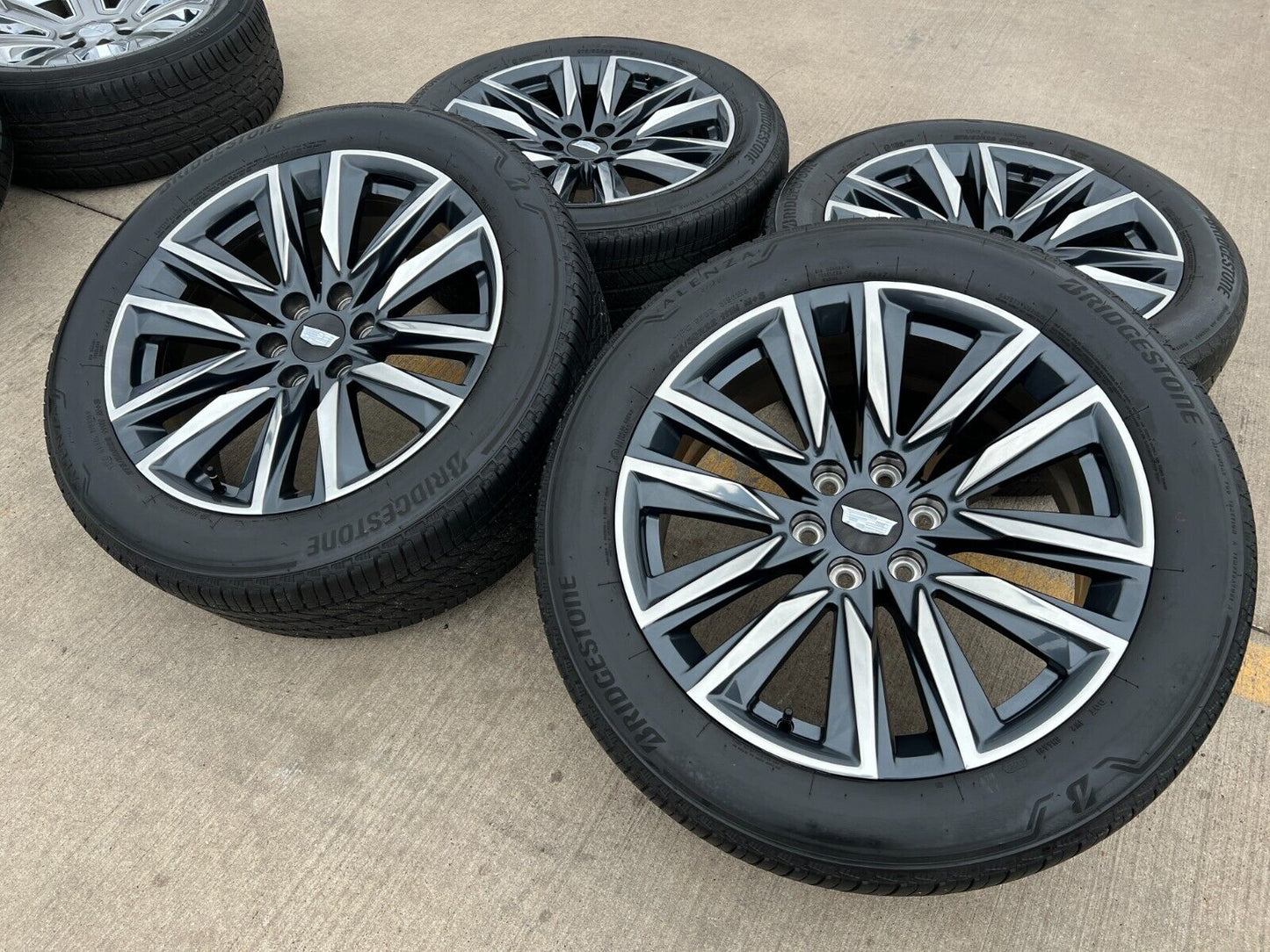 22" Cadillac Escalade OEM wheels rims GMC Sierra 95028 tires 2022 2023 2024 2025