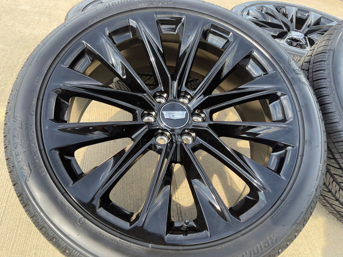 24" Cadillac Escalade V OEM ONYX wheels rims 2023 2024 2025 2026 2027 SET NEW