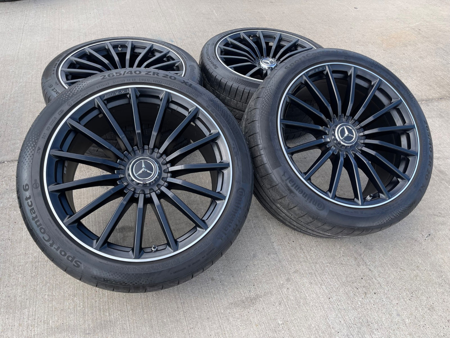 20" Mercedes AMG GT GT43 GT53 OEM 85786 85788 wheels rims tires CONTINENTAL