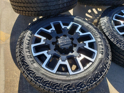22" Chevy Silverado GMC Sierra 2500 OEM wheels rims 2023 2024 2025 NEW A/T tires