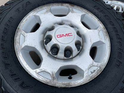 17" GMC Sierra 2500 3500 OEM 5293 wheels rims 8x165 Chevy Silverado BFG KO2 AT
