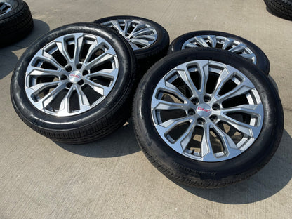22" GMC Yukon Sierra DENALI OEM wheel rim 14025 97000 tire (1) spare BRIDGESTONE