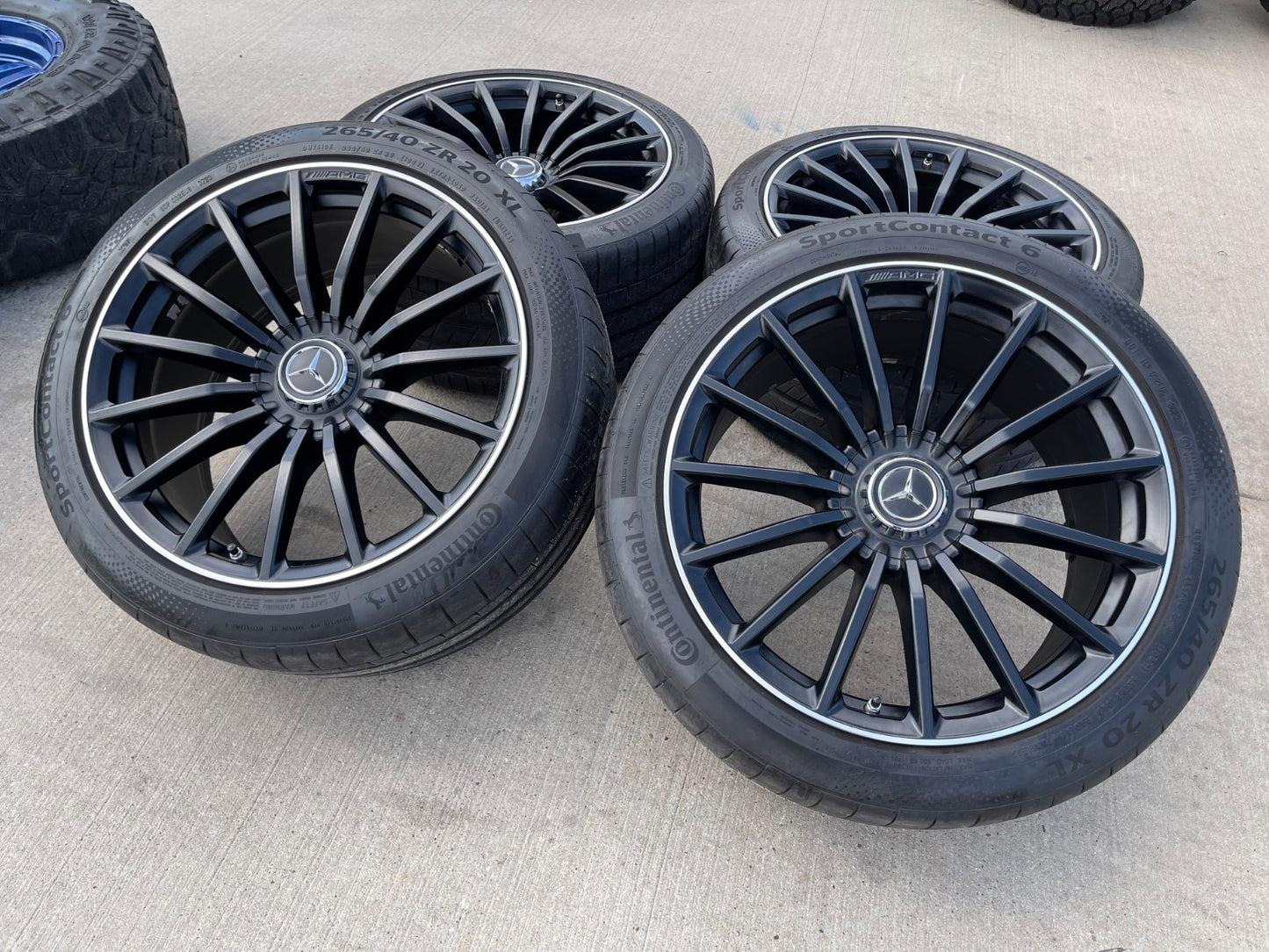 20" Mercedes AMG GT GT43 GT53 OEM 85786 85788 wheels rims tires CONTINENTAL