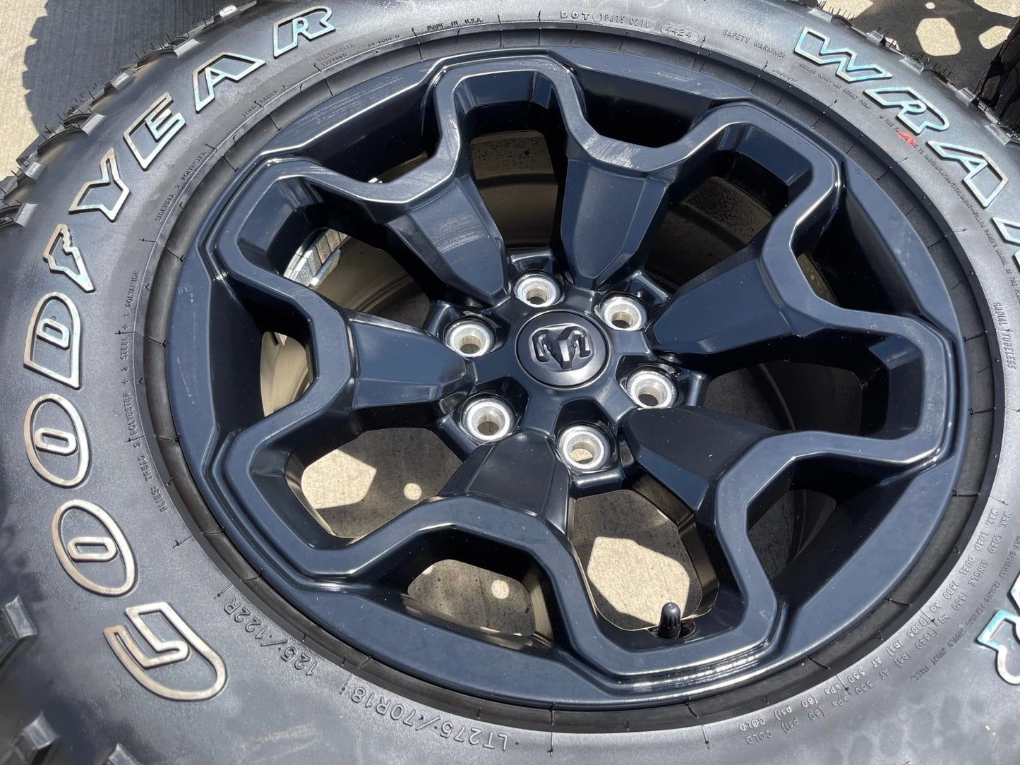 18" Dodge Ram 1500 TRX RHO Black OEM 66002 wheels rims DURATRAC 33" NEW