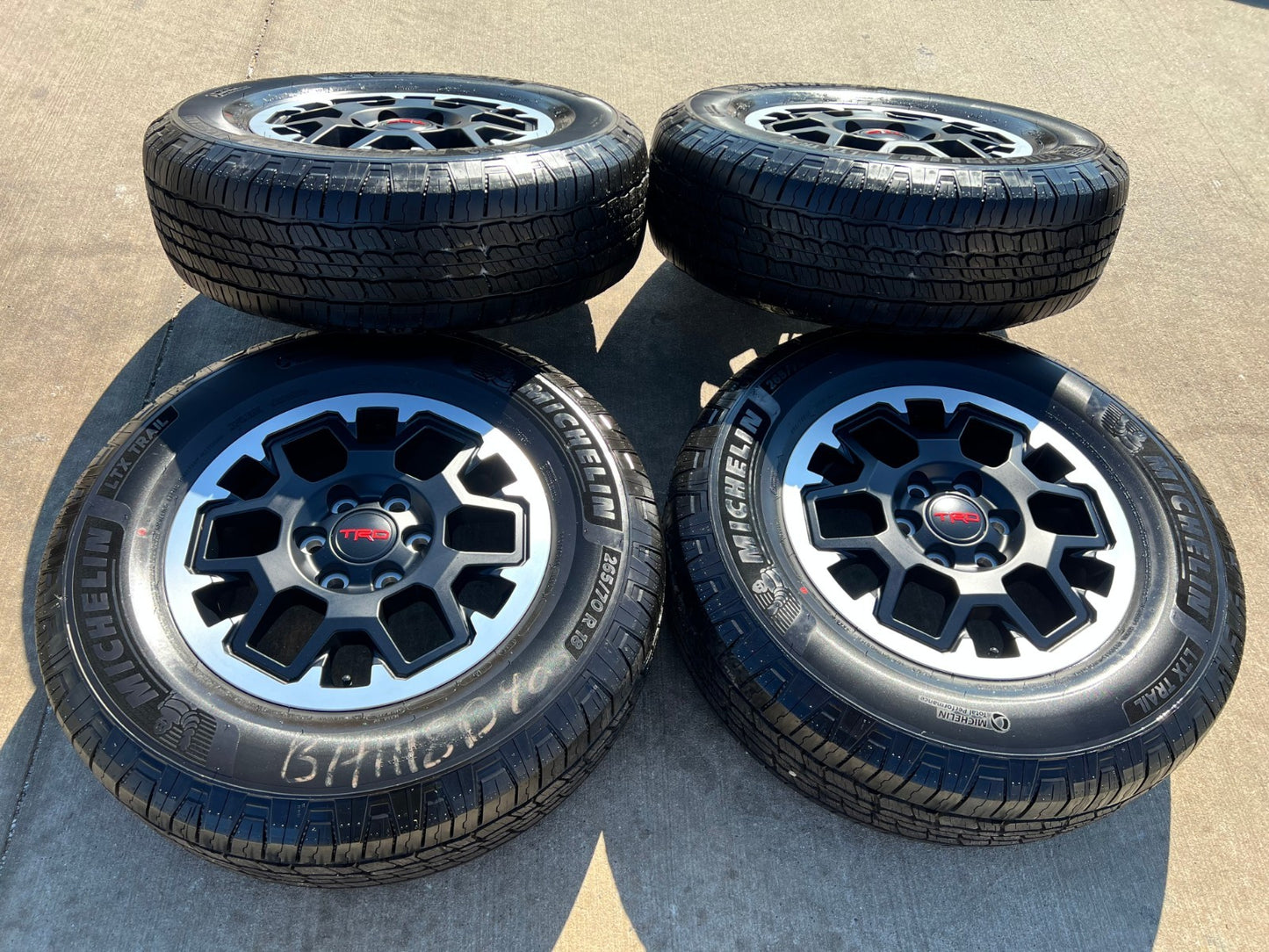 18" Toyota Tacoma 4Runner TRD OEM 94199 wheels rims 2024 2025 2026 NEW MICHELIN