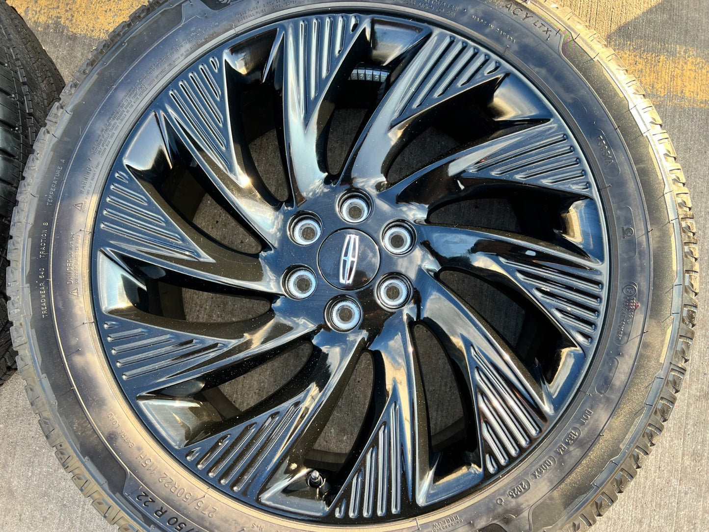 22" Lincoln Navigator OEM 10665 rims wheels BLACK LABEL 2025 2026 MICHELIN NEW