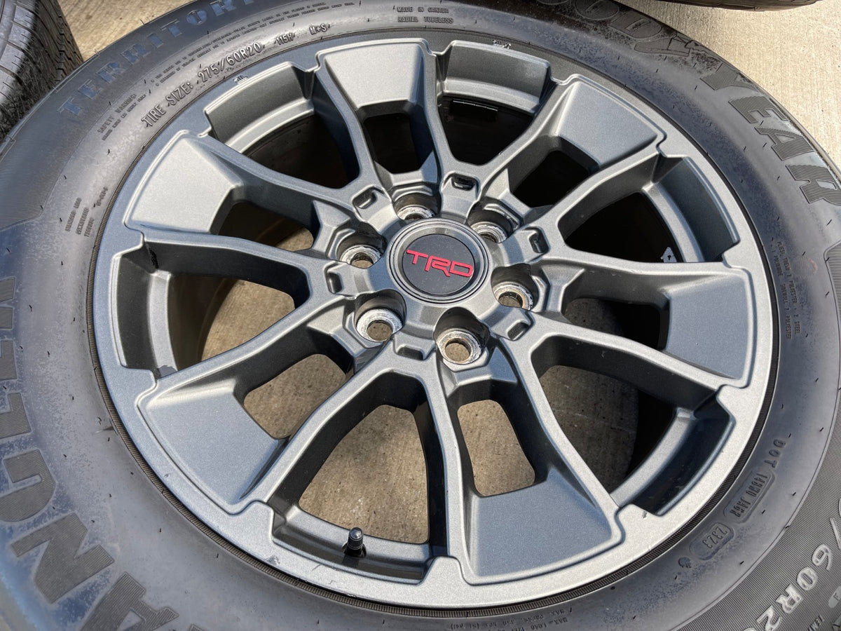 20" Toyota Tundra TRD OEM wheels rims 95314 65196 Sequoia gray GOODYEAR