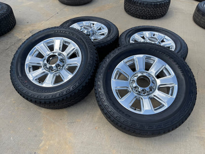 20" Ford F-250 F-350 Platinum OEM rims wheels 10103 tires BRIDGESTONE A/T SET