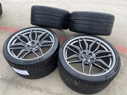 20" + 21" Chevy Corvette Z06 C8 OEM wheels rims 95580 95581 tires MICHELIN NEW