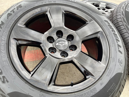 20" Chevy Silverado 1500 Tahoe Suburban OEM wheels rims 5652 PIRELLI A/TR NEW