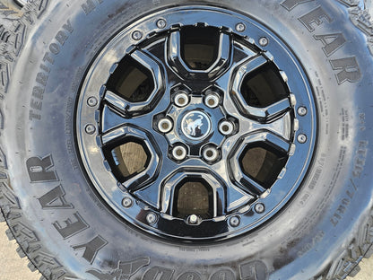 17" Ford Bronco SASQUATCH wheels rims BEADLOCK 10388 Ranger GOODYEAR M/T 35"