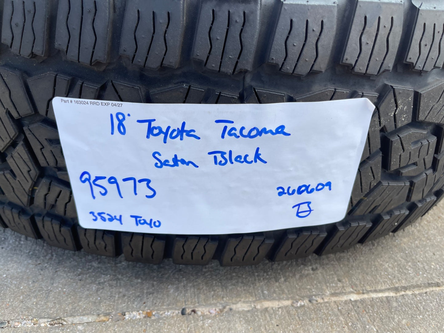 NEW 18" Toyota Tacoma 4Runner TRD Pro OEM RIM# 95973 SET wheels rims 2024-2027