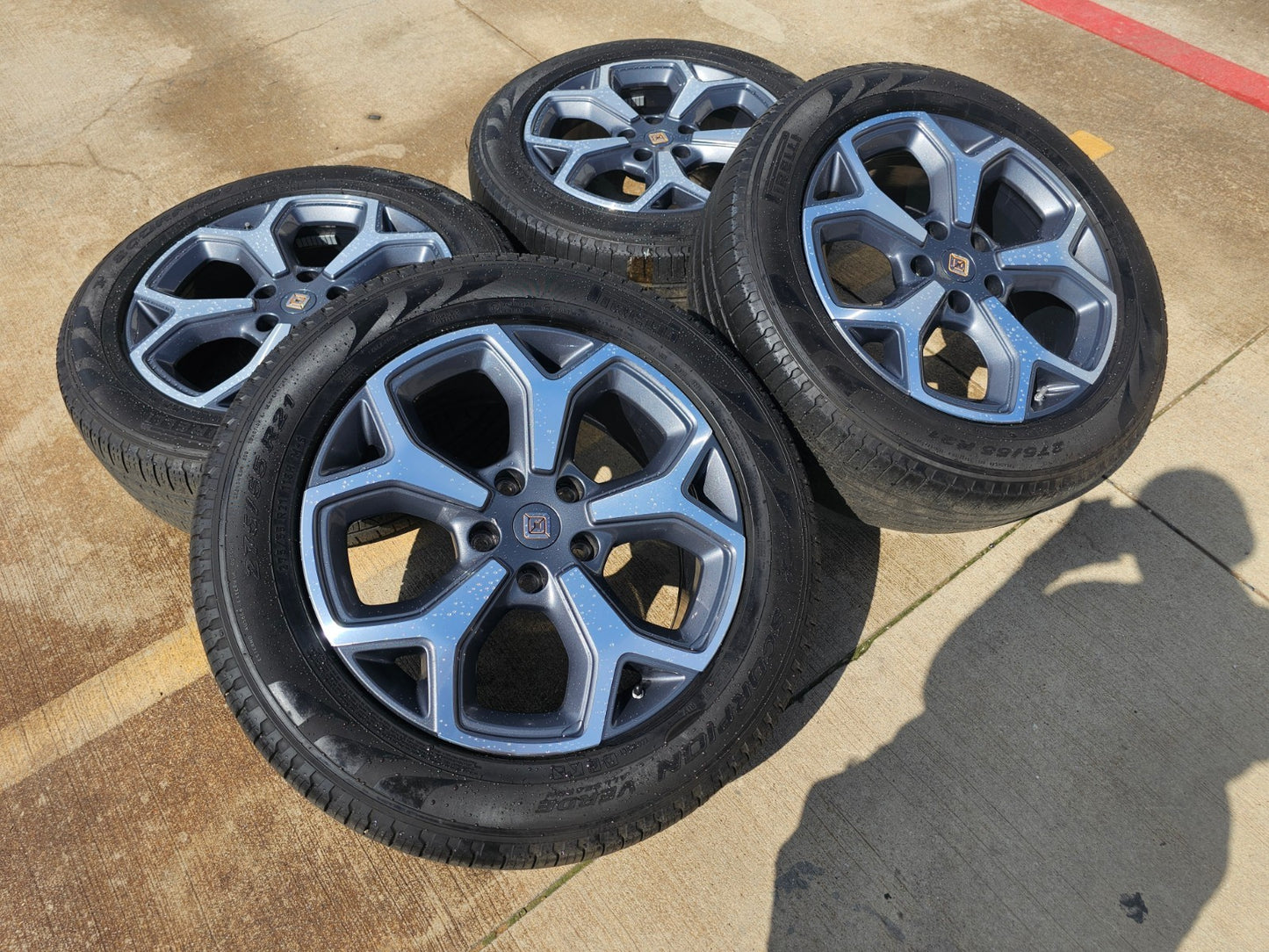(4) 21" Rivian R1T R1S OEM wheels rims tires 2022 2023 2024 2025 2026 2027 SET