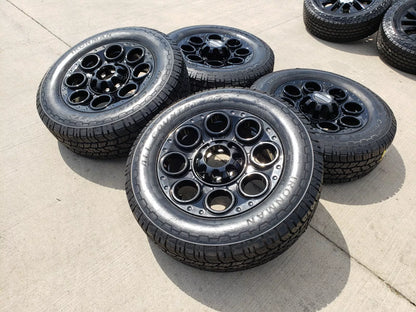 20" Ford F-250 F-350 OEM black TREMOR wheels rims 10299 10484 A/T2 tires NEW