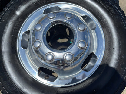 17" Ford F-350 Dually OEM 10477 10478 rims wheels SET tires MICHELIN A/T2