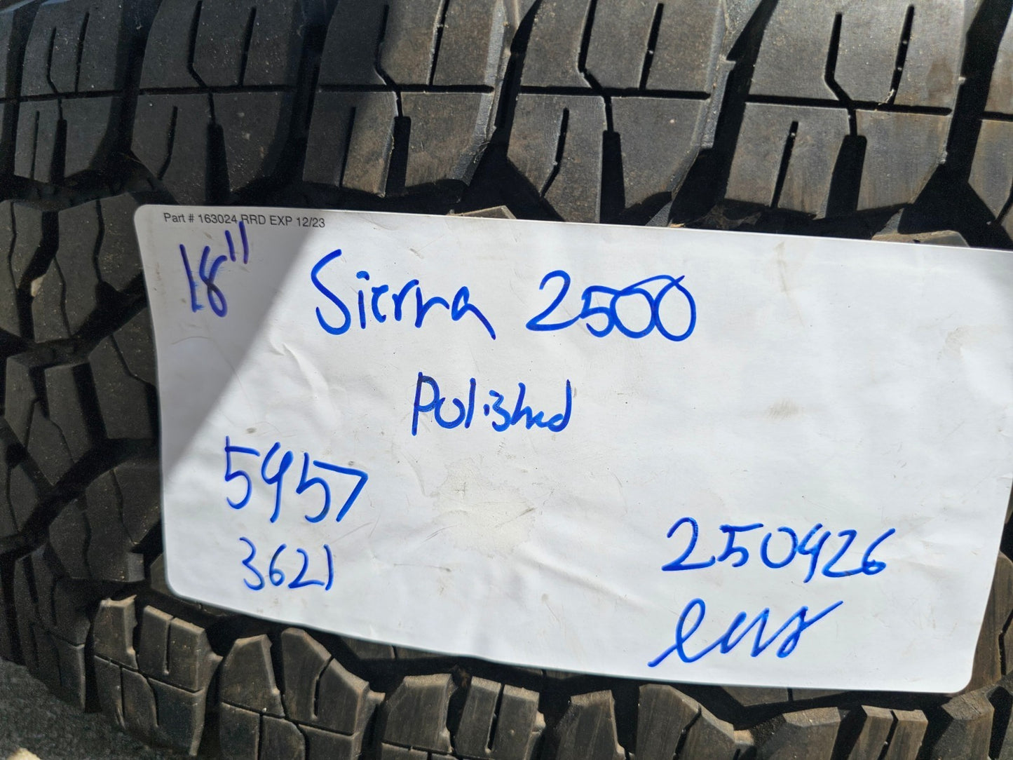 20" GMC Sierra Denali 2500 3500 OEM 5957 wheels rims tires 2024 2025 2026 NEW