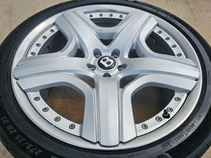 (1) 21" Bentley Continental OEM wheel rim Mulliner Flying Spur GT Spare