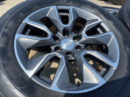 20" Chevy Silverado 1500 Tahoe OEM 5915 5916 wheels rims BRIDGESTONE SET