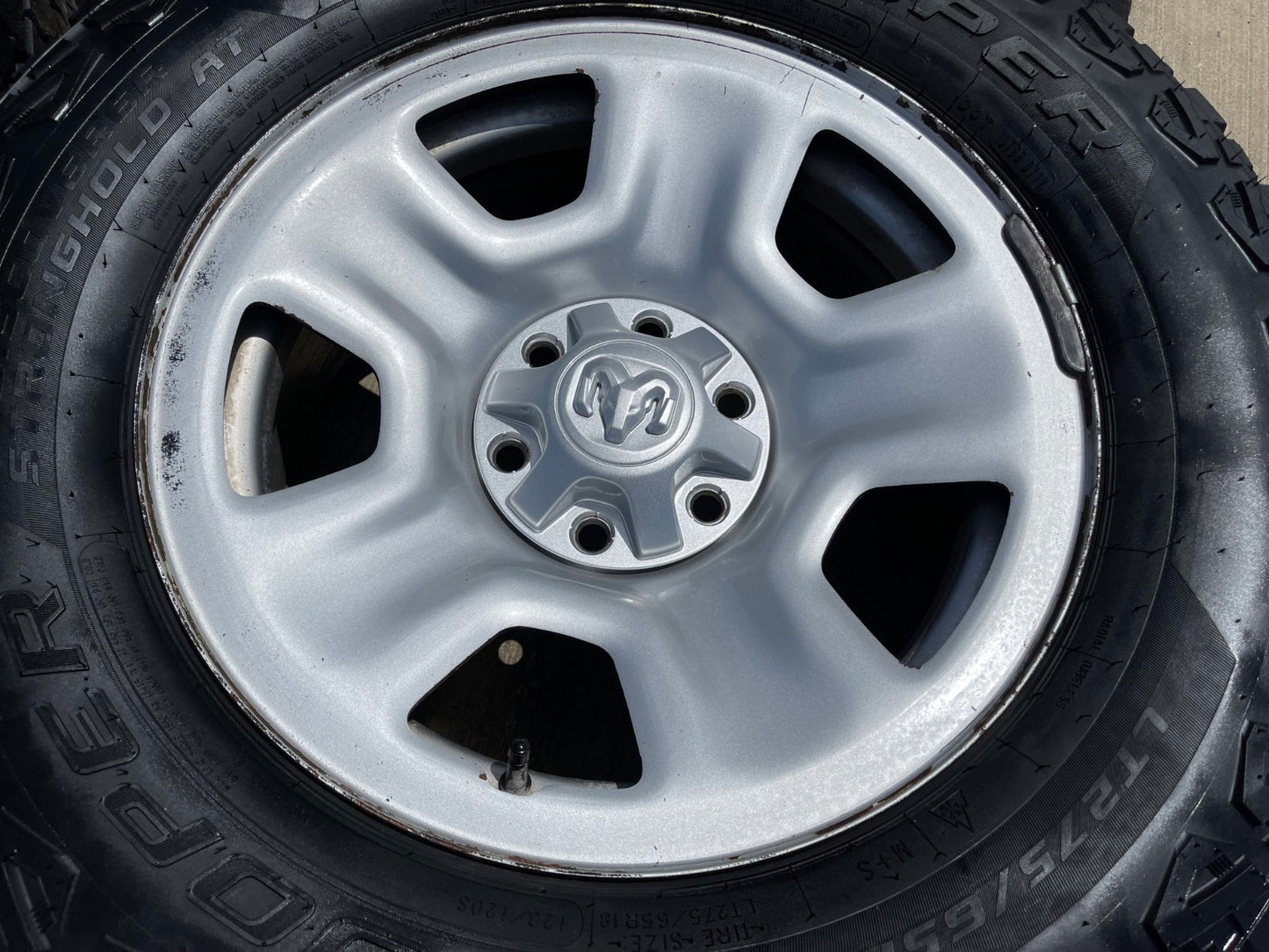 18" Ram 1500 OEM 2667 stock wheels rims tires SET COOPER A/T