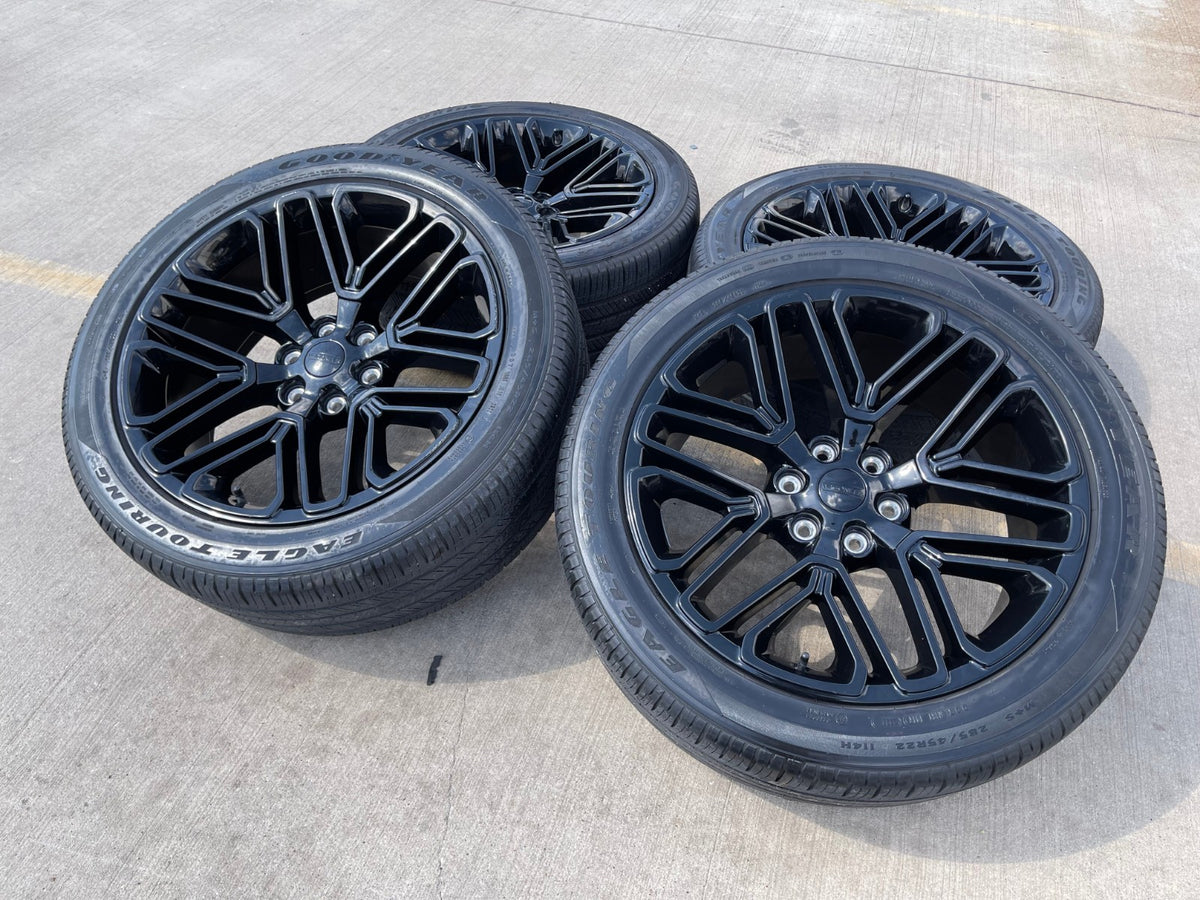 22" Jeep Grand Wagoneer OEM LIMITED 9317 rims wheels RAM 1500 NEW GOODYEAR