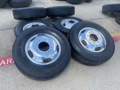 17" Ford F-350 Dually OEM 3618 3619 rims wheels SET tires FIRESTONE
