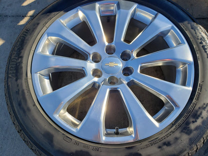 22" Chevy Silverado High Country OEM 5922 wheels rims Tahoe tires