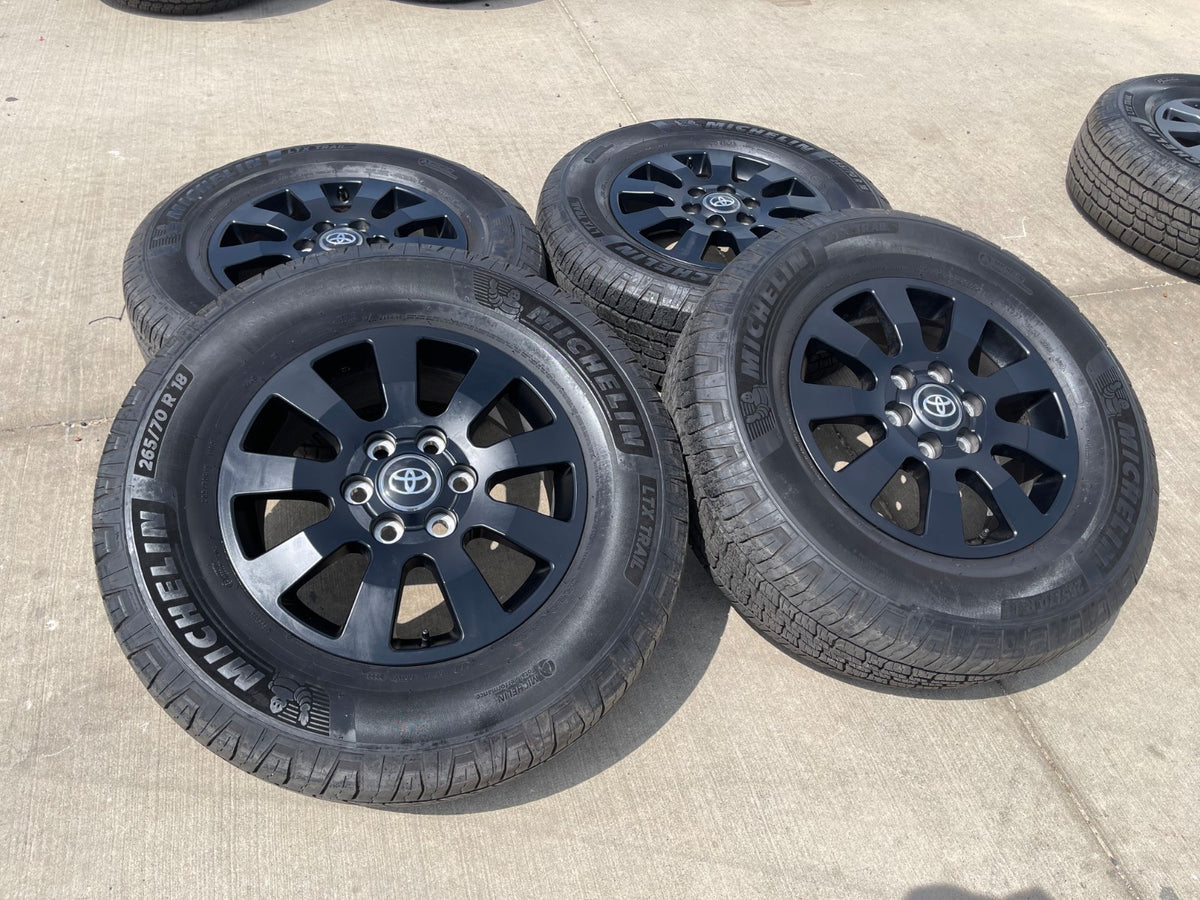 18" Toyota Land Cruiser OEM TRD wheels rims 95952 75304 Tundra Sequoia MICHELIN