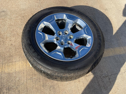 (1) 20" Dodge Ram 1500 OEM Laramie CHROME 2680 wheel Spare 2024 2025 2026