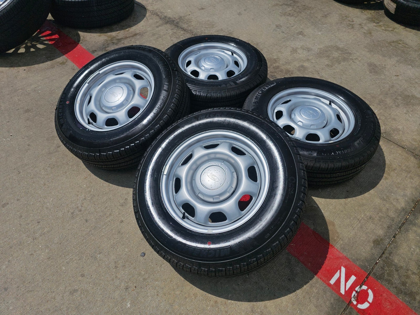 17" Ford F-150 OEM rims wheels 3857 steel 2025 2026 2027 MICHELIN SET NEW