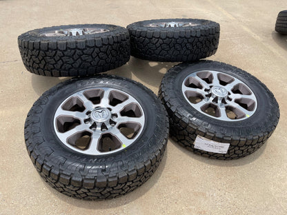 20" Dodge Ram 2500 3500 LARAMIE OEM 2698 wheels rims TAN SET TOYO A/T3 35" NEW