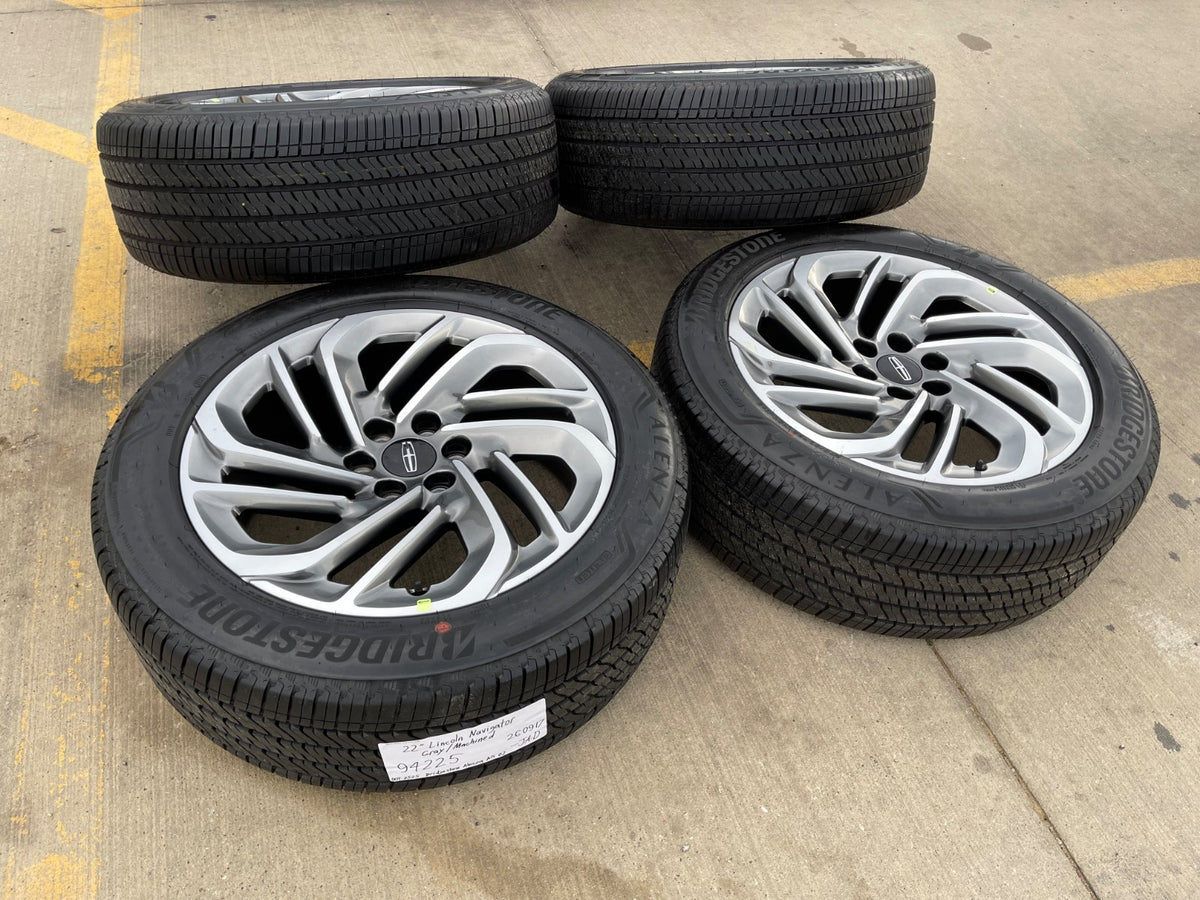 22" Lincoln Navigator OEM 94225 rims wheels BLACK LABEL 2025 2026 2027 SET NEW