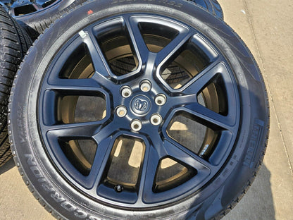 22" Dodge Ram 1500 OEM LIMITED Laramie 2725 2684 wheels rims black 2024 2025 NEW