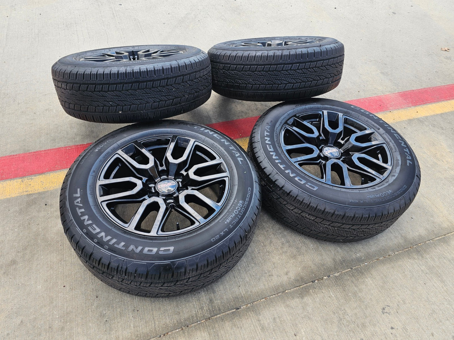 20" GMC Sierra Yukon AT4X Silverado OEM 5914 wheels rims SET CONTINENTAL