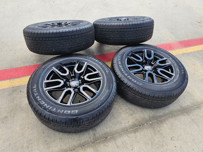 20" GMC Sierra Yukon AT4X Silverado OEM 5914 wheels rims SET CONTINENTAL
