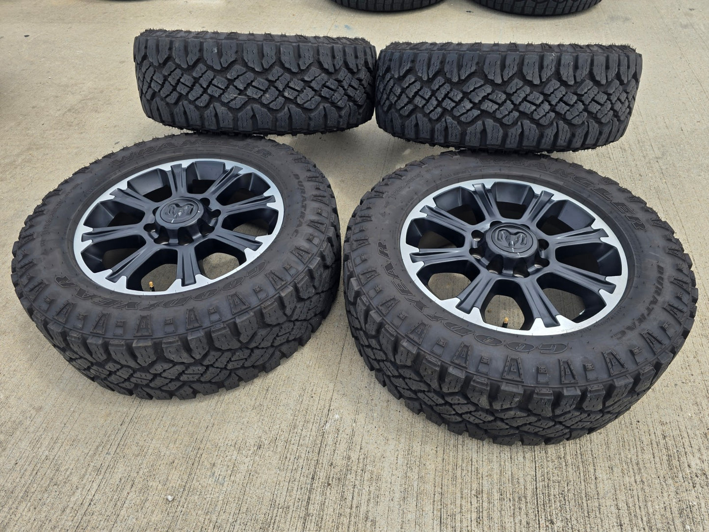 20" Dodge Ram 2500 3500 LARAMIE OEM wheels rims DURATRAC A/T SET 2025 2026 2027