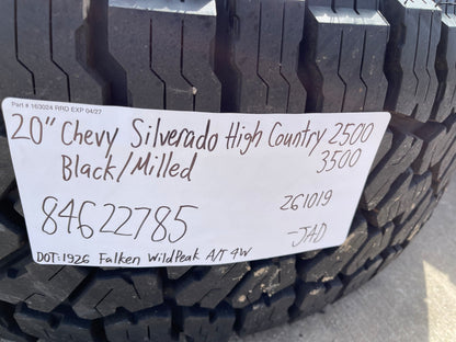 20" Chevy Silverado ZR2 GMC AT4X 2500 3500 OEM wheels rims SET FALKEN 35" NEW