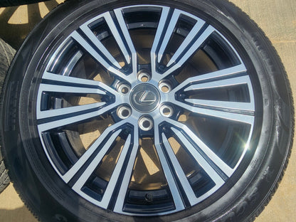 22" Lexus LX600 GX550 OEM wheels rims 74402 Toyota Tundra Sequoia SET PIRELLI