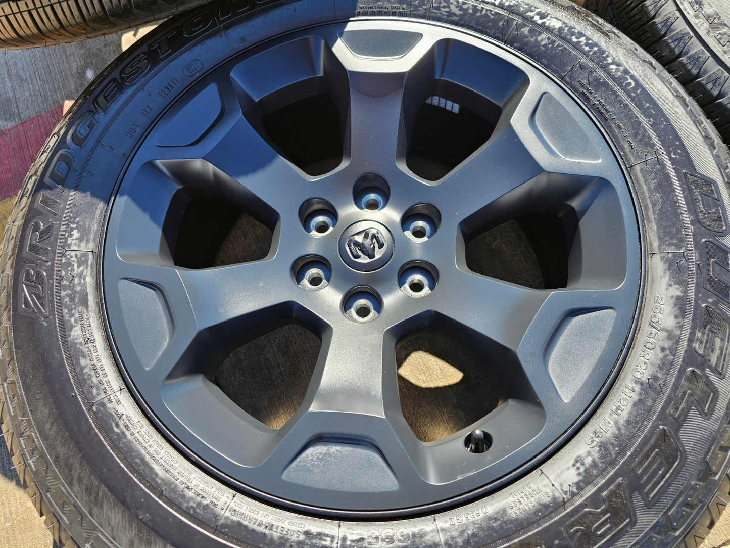 20" Dodge Ram 1500 OEM Laramie Black 2680 wheels rims 2022 2023 2024 2025 2026