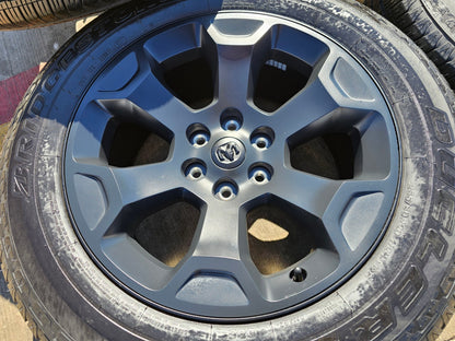 20" Dodge Ram 1500 OEM Laramie Black 2680 wheels rims 2022 2023 2024 2025 2026