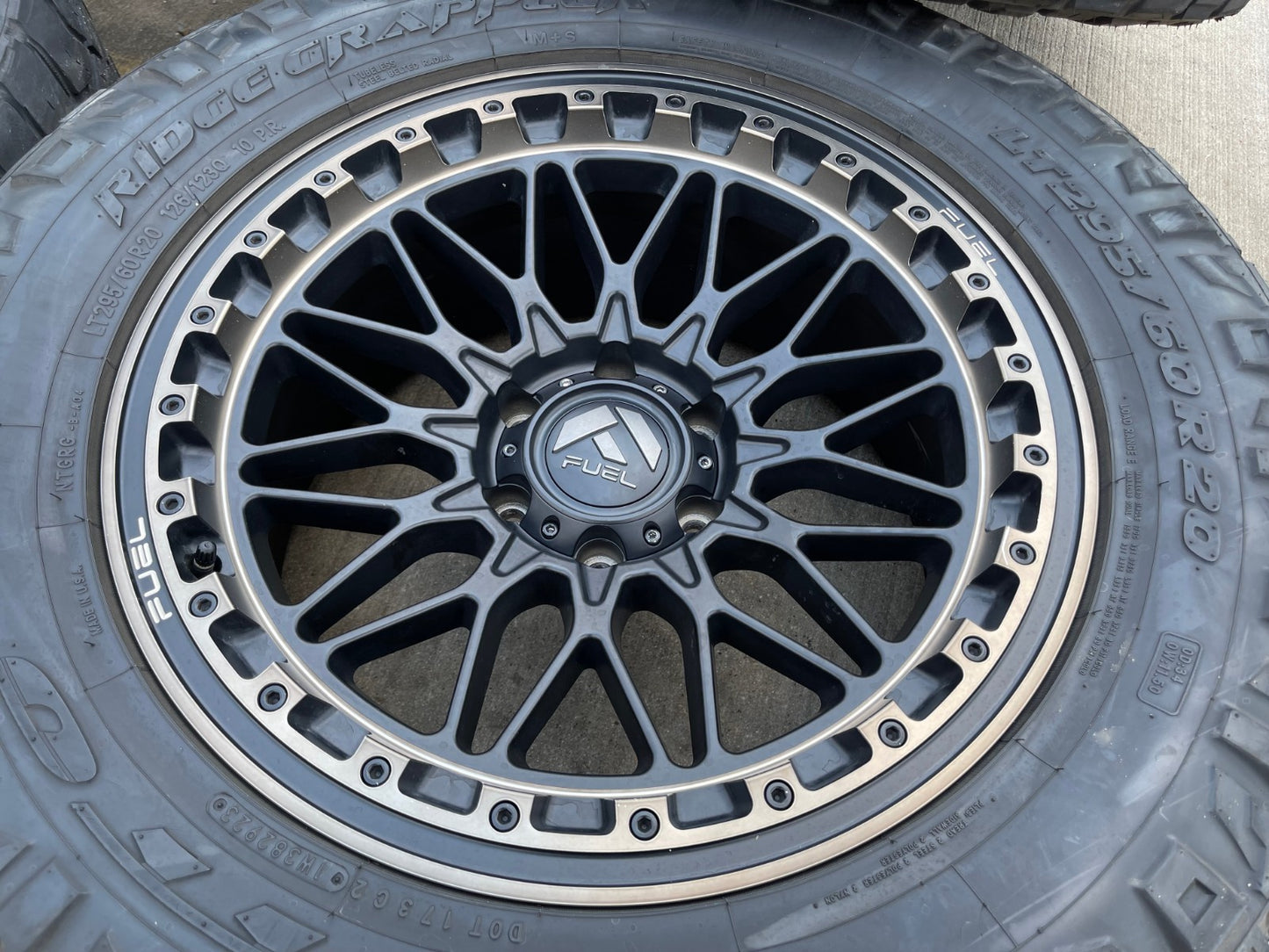 20x9 Fuel Trigger D759 Chevy Silverado RAM Tacoma wheels rims 6x139 6x5.5 tires