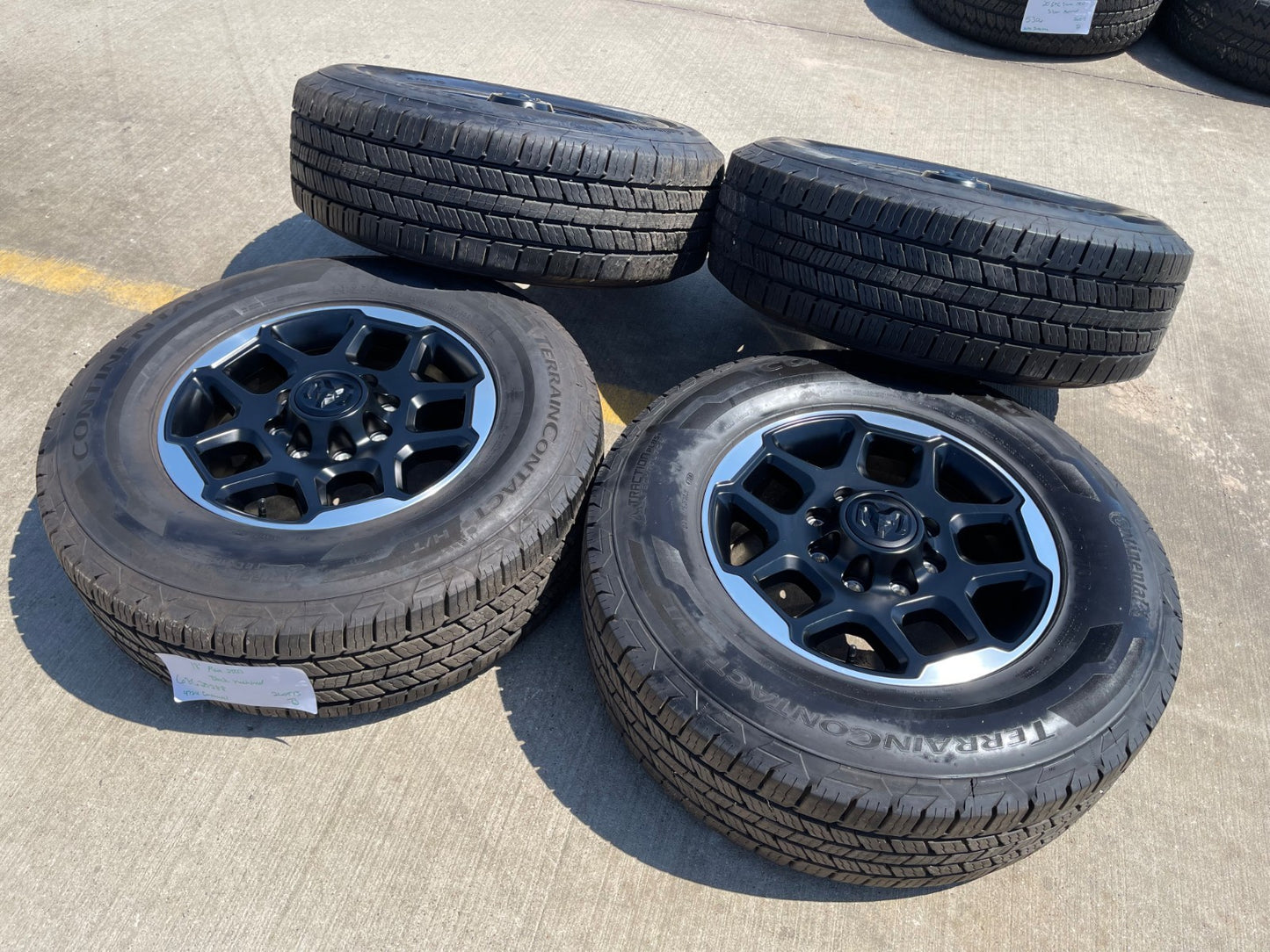 18" Dodge RAM 2500 3500 OEM 68629288 wheels rims tires CONTINENTAL