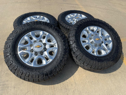 18" Chevy Silverado 2500 3500 OEM 5959 wheels rims tires SET NITRO R/T