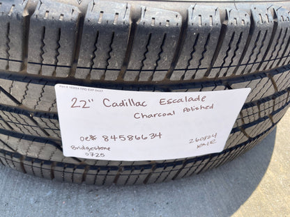 22" Cadillac Escalade PLATINUM OEM 4901 wheels rims GMC Sierra SET BRIDGESTONE