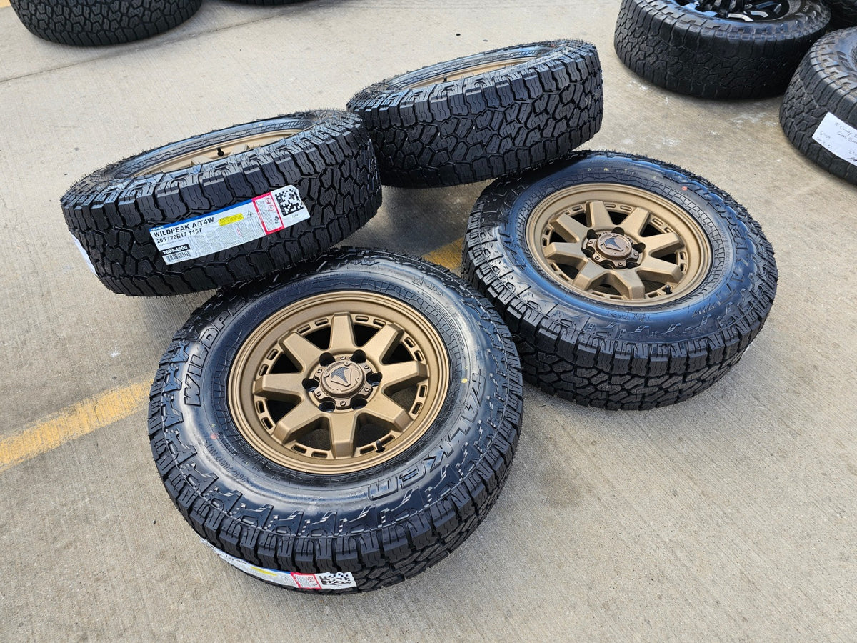 17" 4Runner Toyota Tacoma OEM BRONZE wheels rims FJ FALKEN WILDPEAK A/T4 NEW