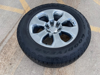 20" Dodge Ram 1500 OEM Laramie CHROME 2679 wheel rim tire 2022 2023 2024 2025