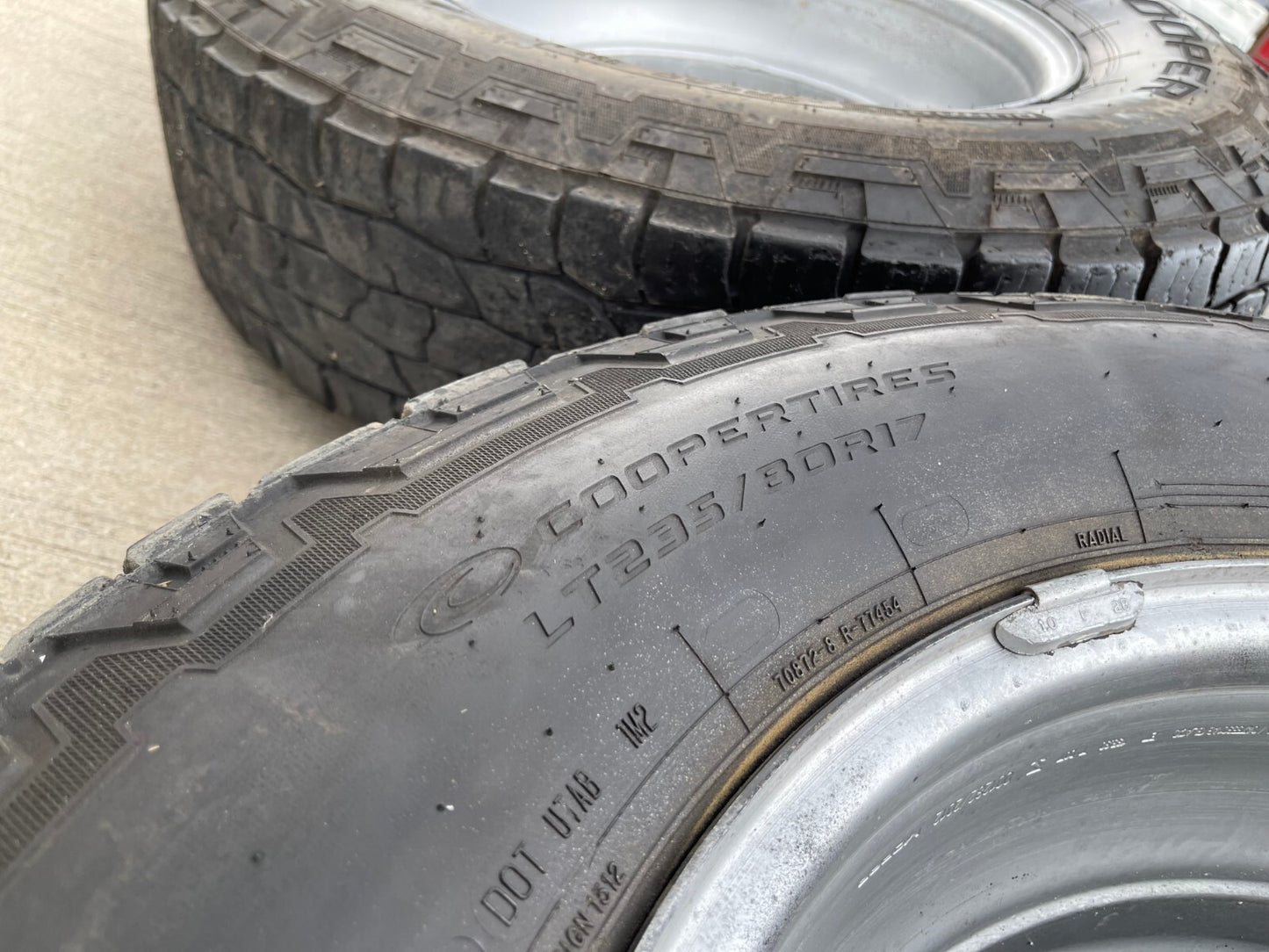 17" Dodge Ram 3500 Dually Laramie 8x200 wheels rims 2703 2704 OEM tires COOPER