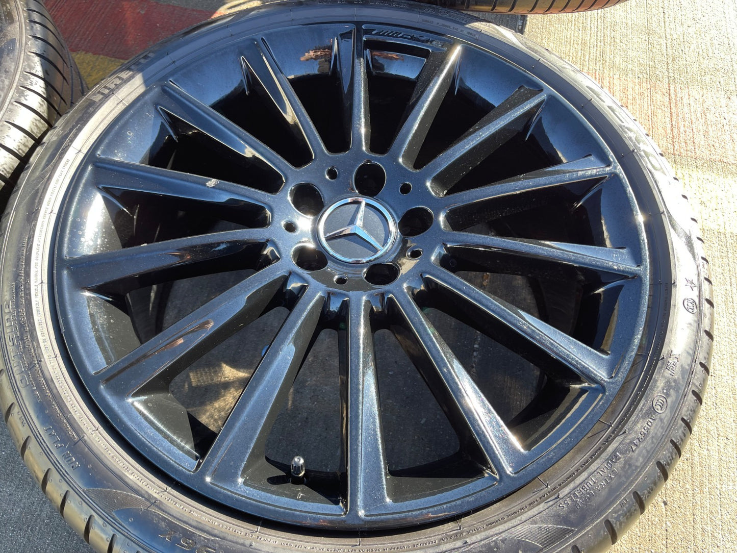 19" Mercedes AMG C E S Class OEM 85450 85451 wheels rims tires PIRELLI