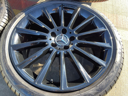 19" Mercedes AMG C E S Class OEM 85450 85451 wheels rims tires PIRELLI